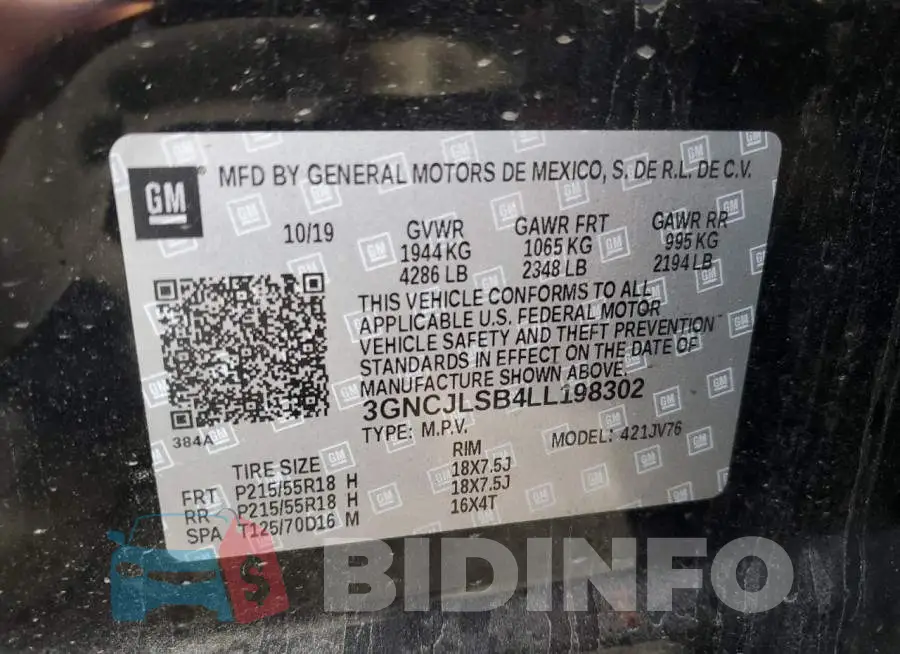 3GNCJLSB4LL198302 Photo# 10