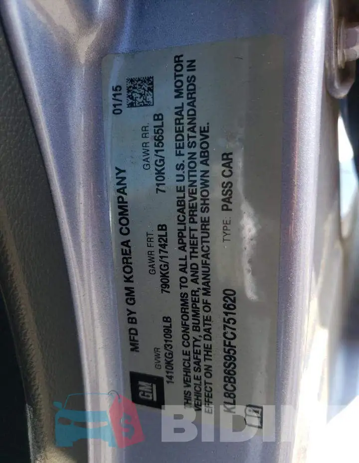 KL8CB6S95FC751620 Photo# 12