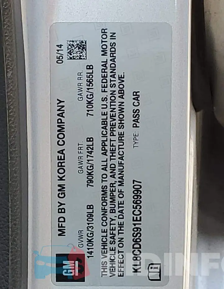 KL8CD6S91EC569907 Photo# 12