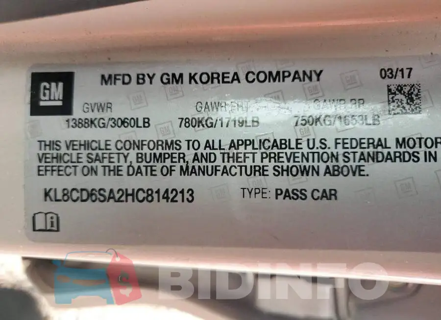 KL8CD6SA2HC814213 Photo# 12
