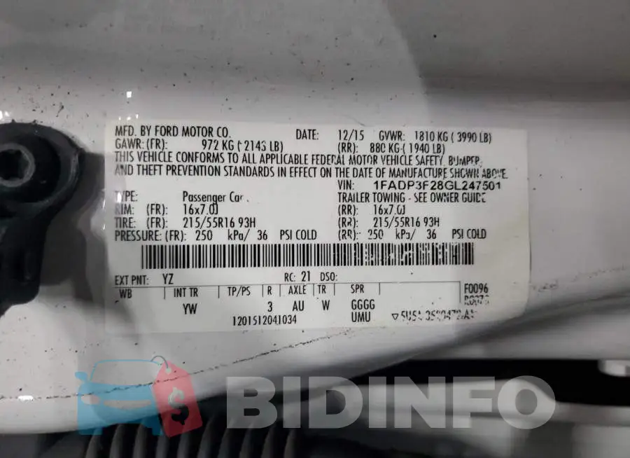1FADP3F28GL247501 Photo# 12