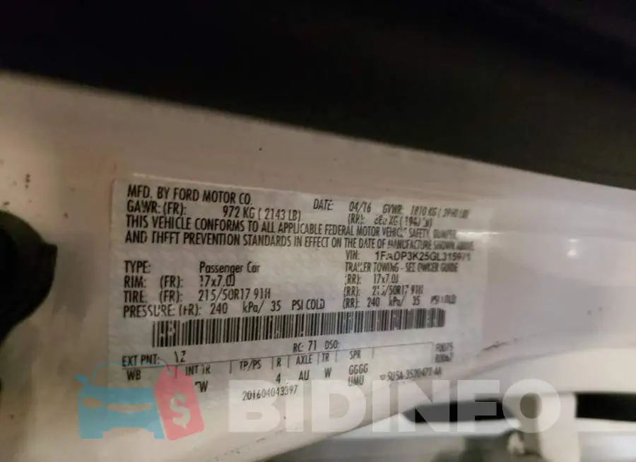 1FADP3K25GL315971 Photo# 12