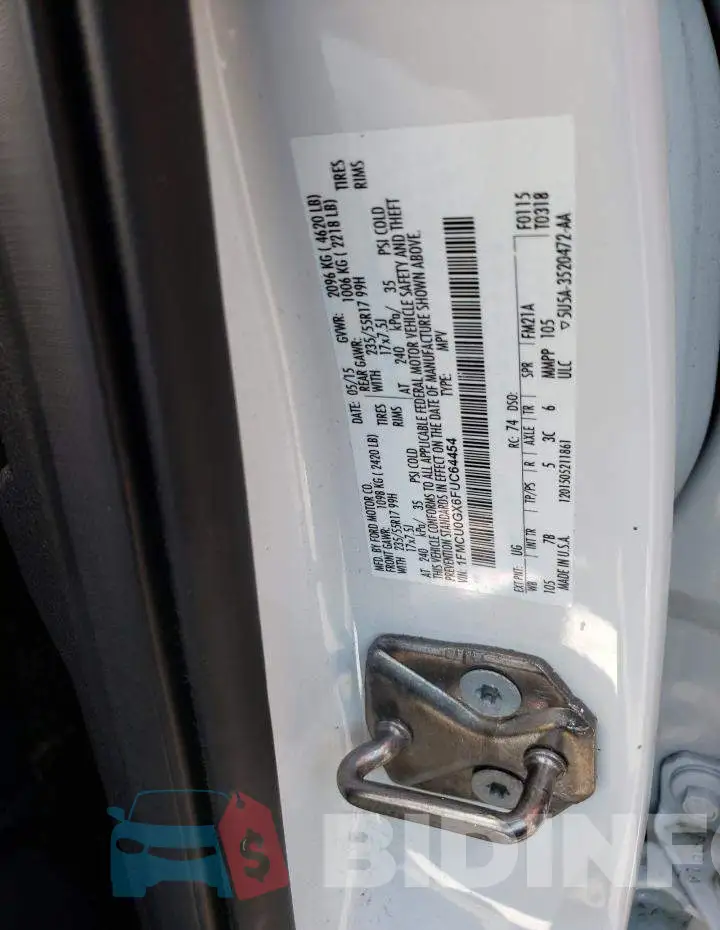 1FMCU0GX6FUC64454 Photo# 12