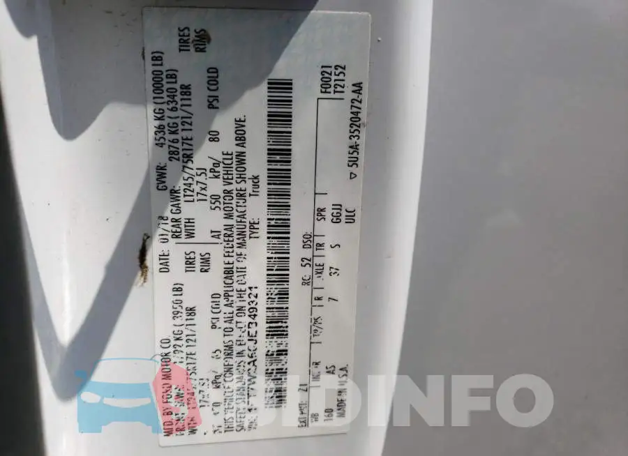 1FT7W2A66JEB49321 Photo# 12