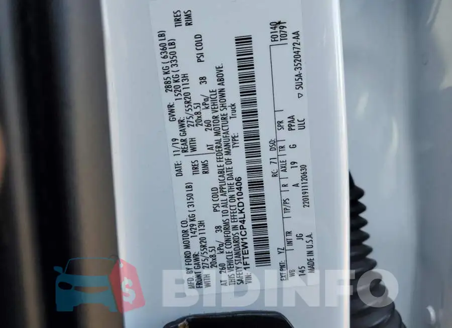 1FTEW1CP4LKD10406 Photo# 12