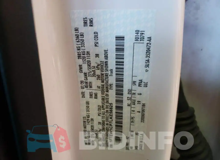 1FTEW1CP7LKE58825 Photo# 12