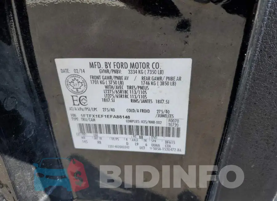 1FTFX1EF1EFA88148 Photo# 13