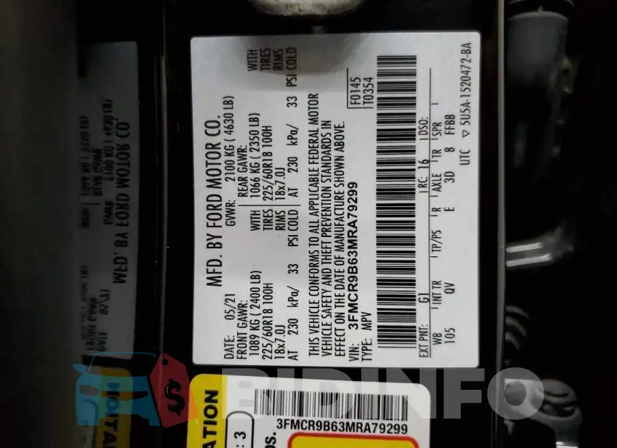 3FMCR9B63MRA79299 Photo# 12