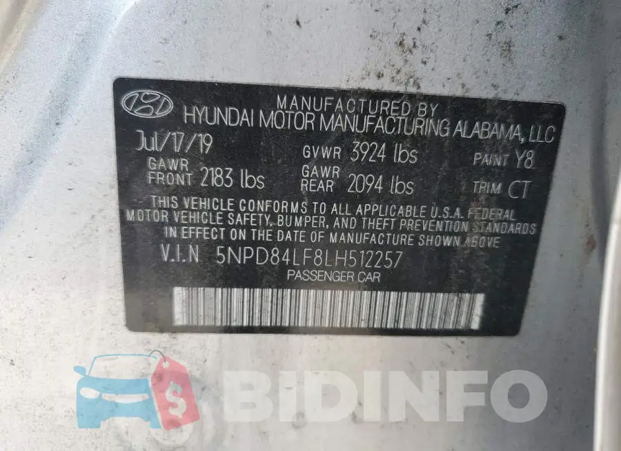 5NPD84LF8LH512257 Photo# 12
