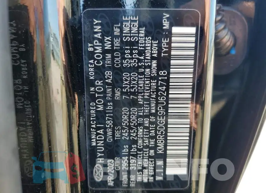 KM8R5DGE9PU624718 Photo# 14