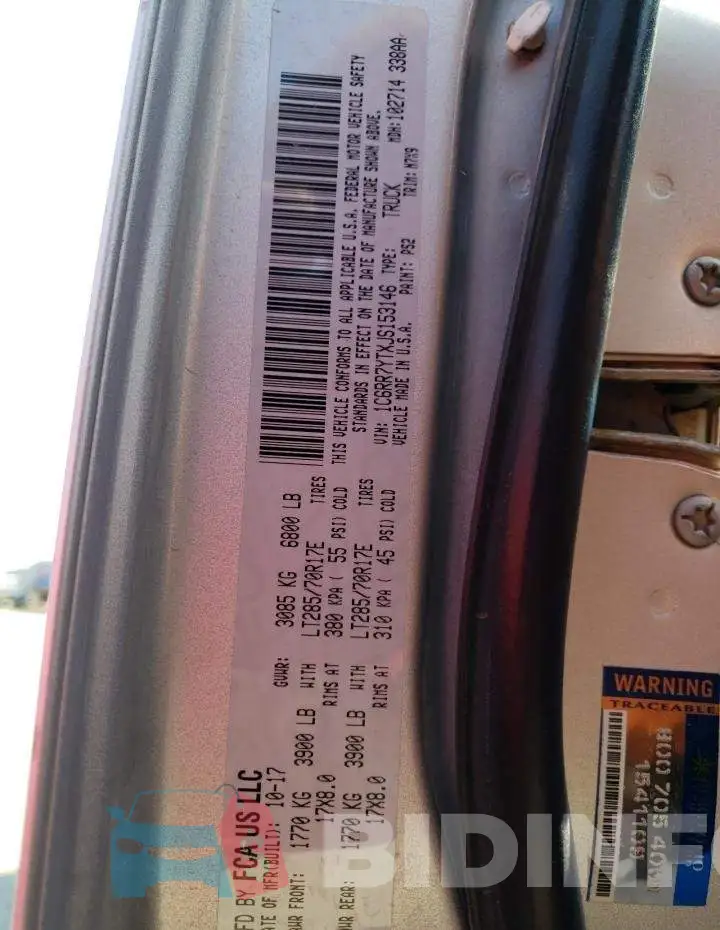 1C6RR7YTXJS153146 Photo# 12