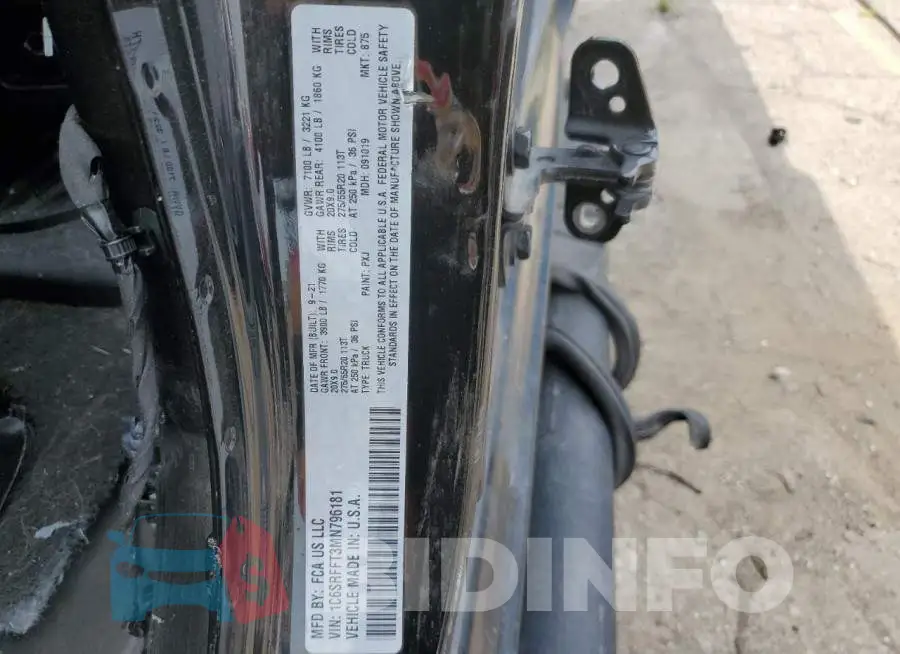 1C6SRFFT3MN796181 Photo# 12