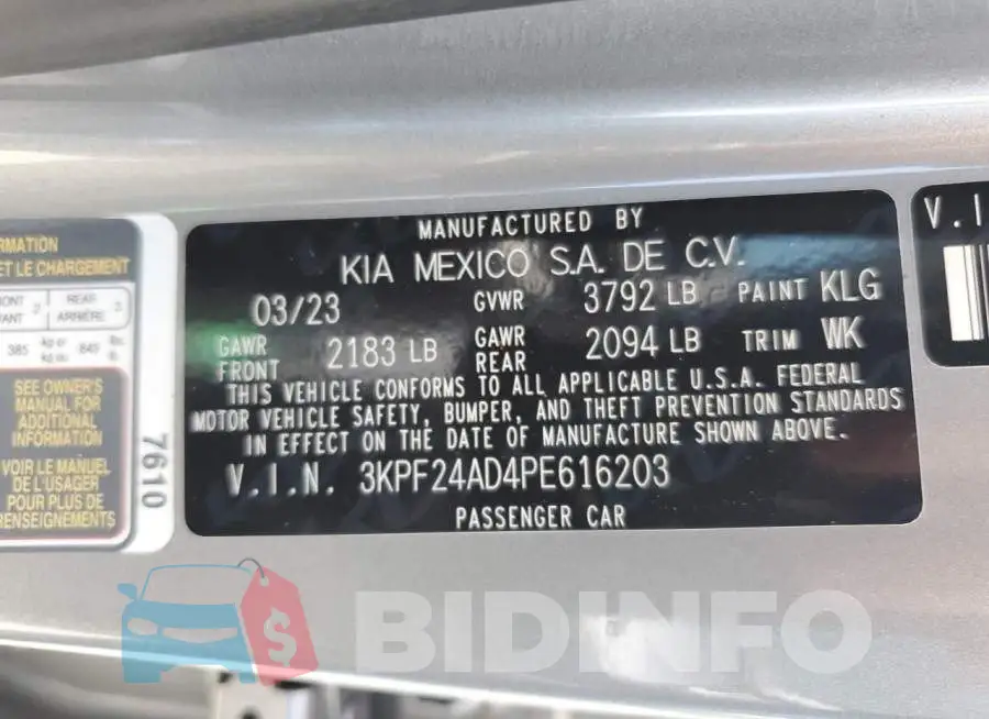 3KPF24AD4PE616203 Photo# 12