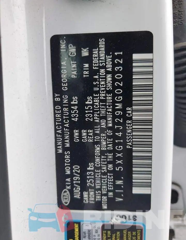 5XXG14J29MG020321 Photo# 12