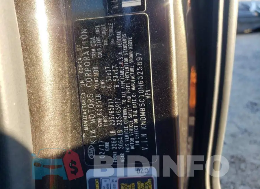 KNDMB5C10H6325897 Photo# 13