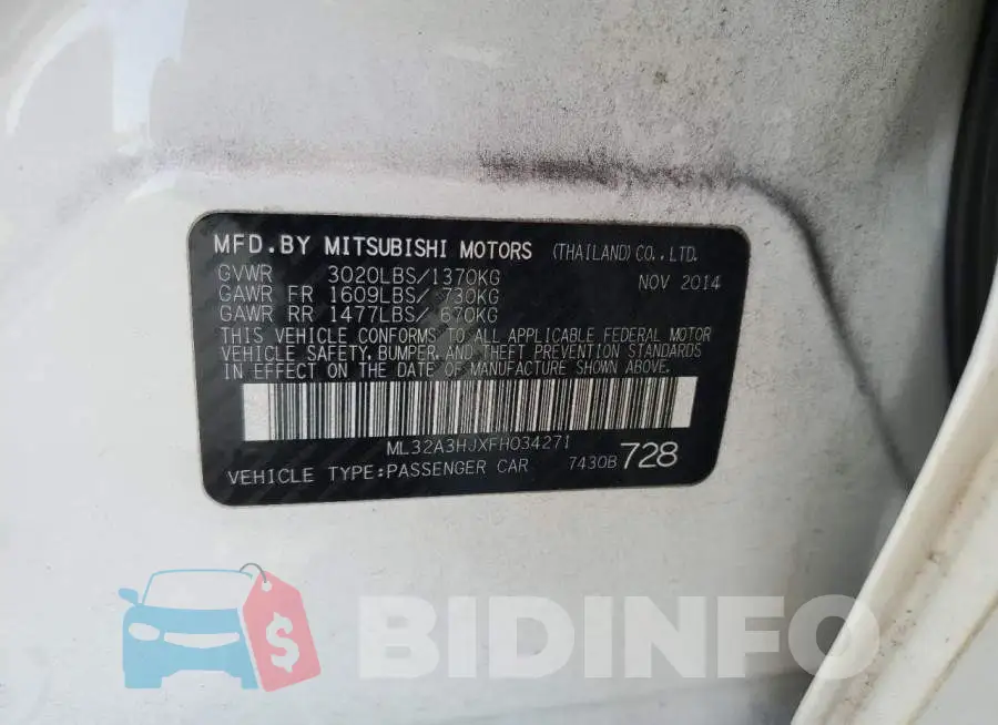 ML32A3HJXFH034271 Photo# 12