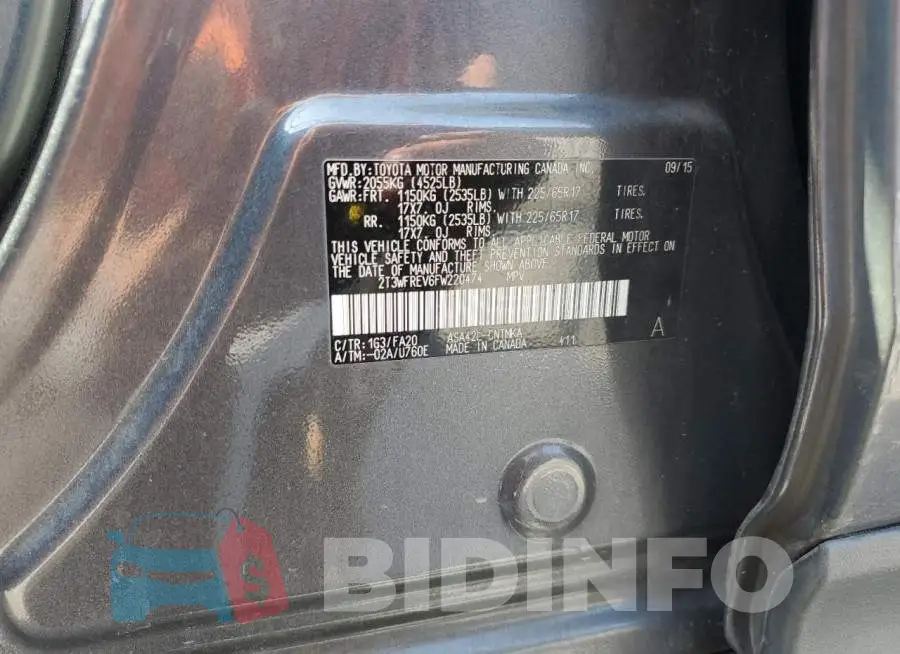 2T3WFREV6FW220474 Photo# 13