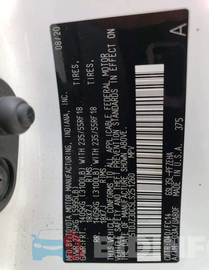 5TDJZ3DC5LS251260 Photo# 13