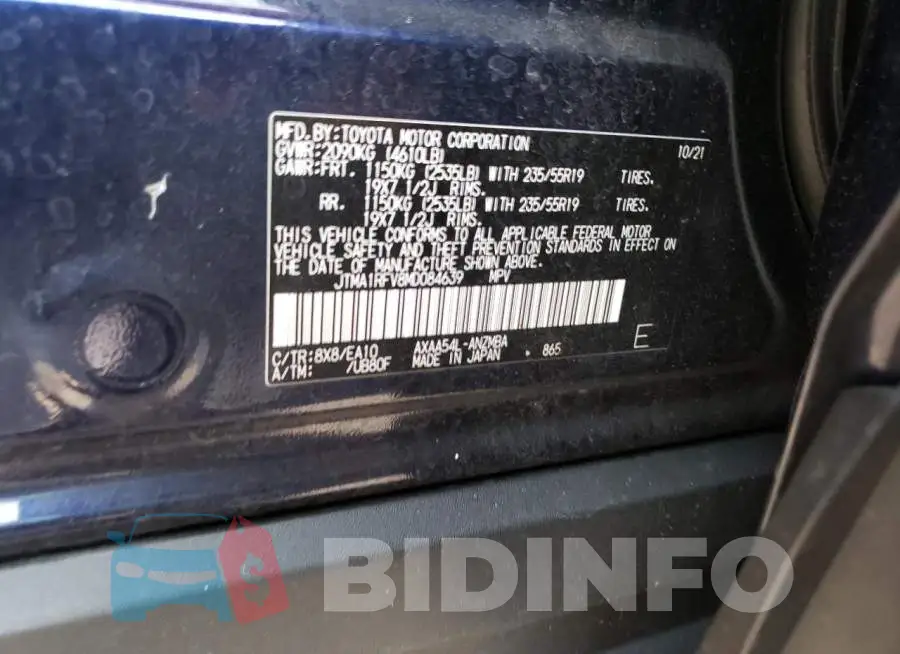 JTMA1RFV8MD084639 Photo# 13