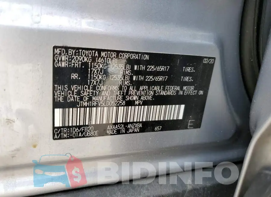 JTMH1RFV5LD052258 Photo# 12