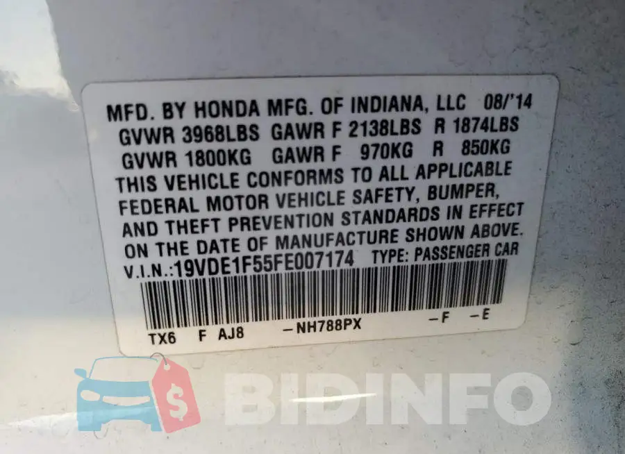 19VDE1F55FE007174 Photo# 12