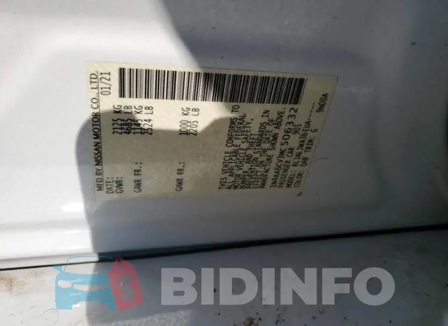 1N4AA6CV3MC506332 Photo# 13
