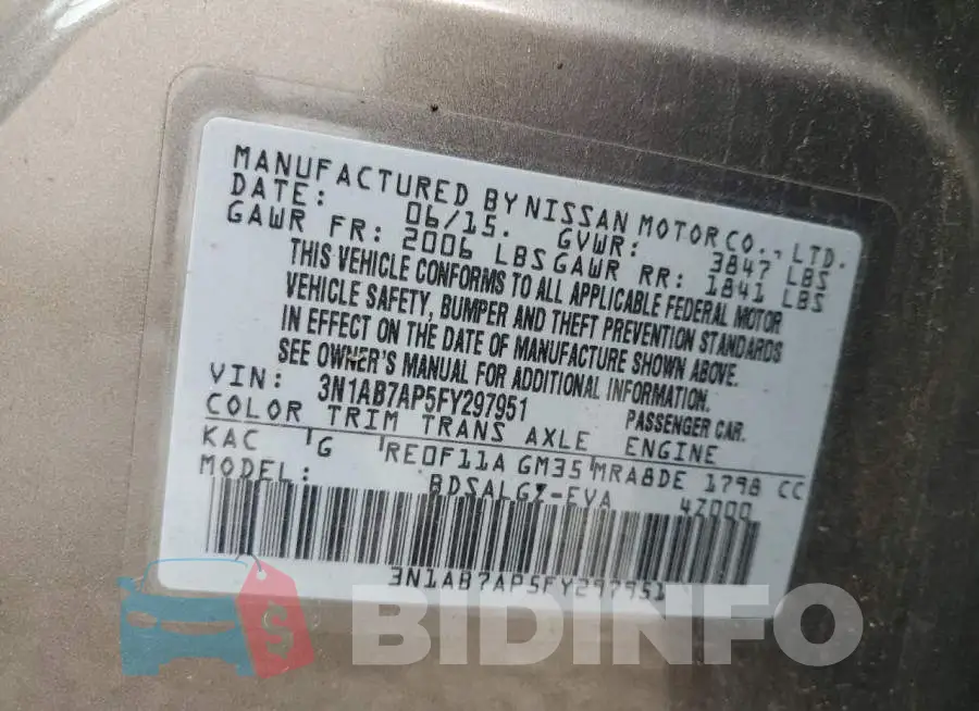 3N1AB7AP5FY297951 Photo# 12
