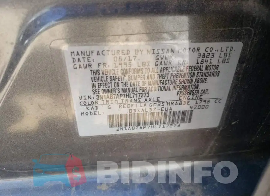 3N1AB7AP7HL717273 Photo# 12