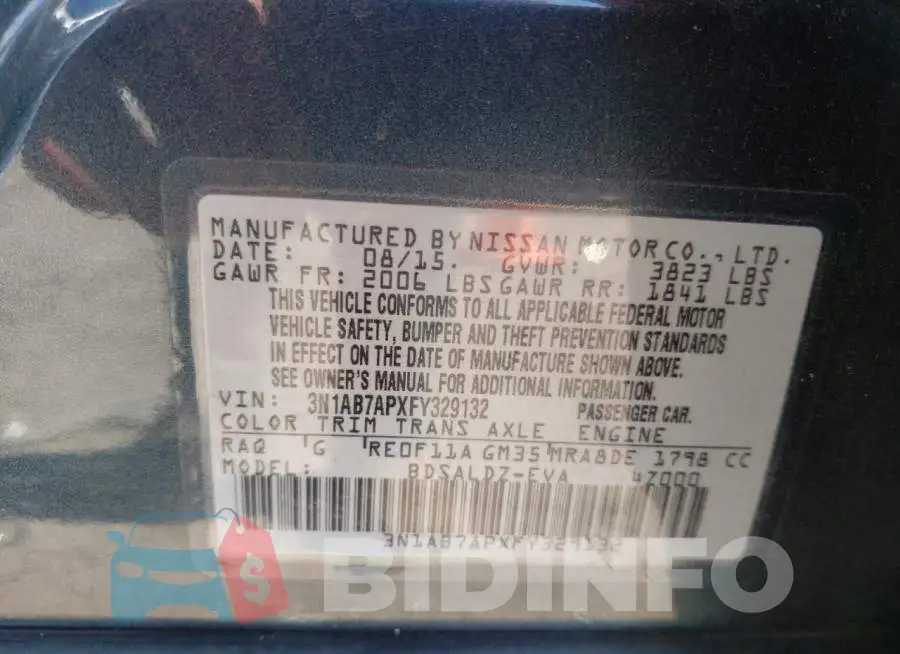 3N1AB7APXFY329132 Photo# 12