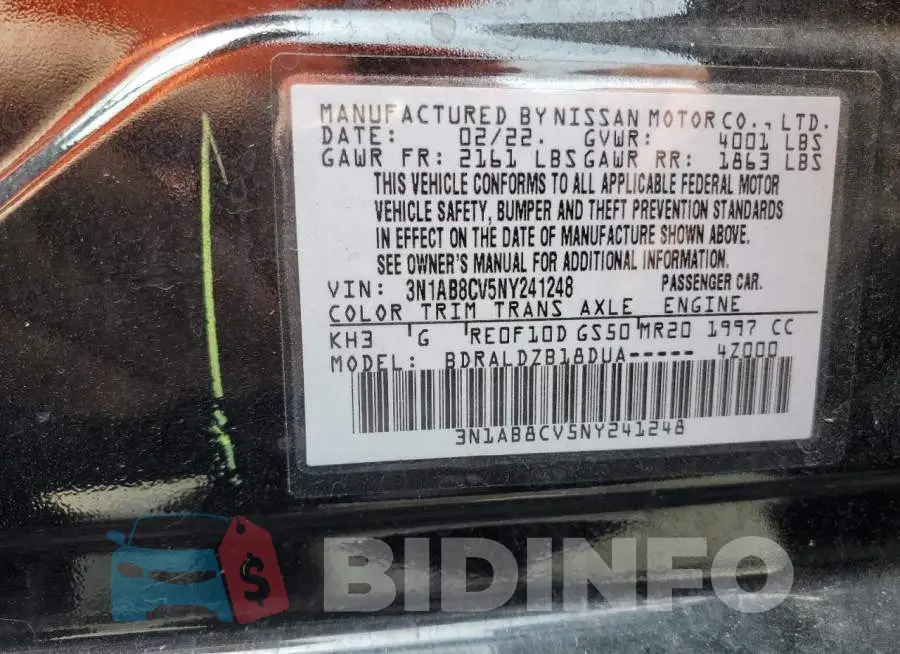 3N1AB8CV5NY241248 Photo# 12