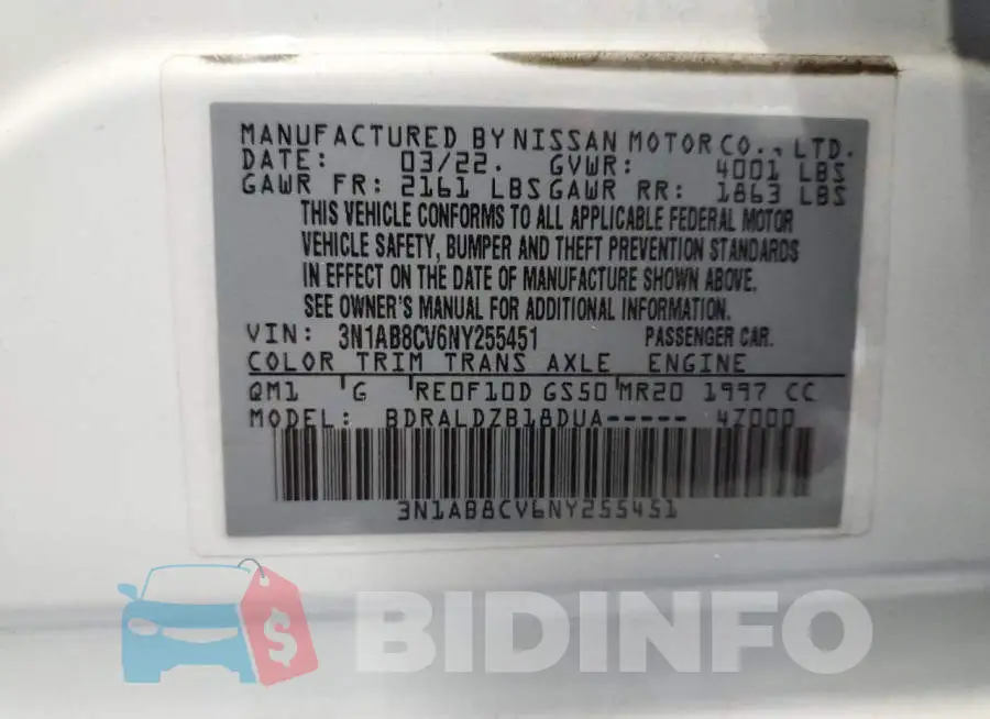 3N1AB8CV6NY255451 Photo# 12