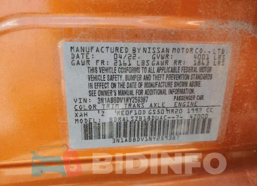 3N1AB8DV1NY259387 Photo# 12