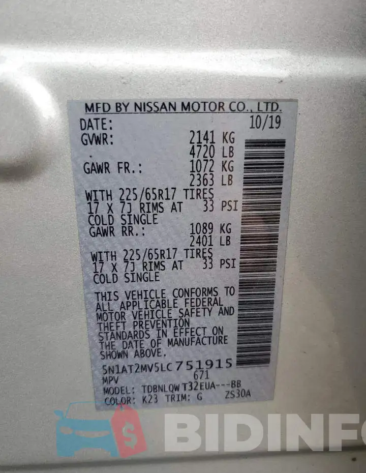 5N1AT2MV5LC751915 Photo# 12
