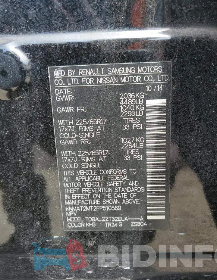 KNMAT2MT2FP510569 Photo# 13