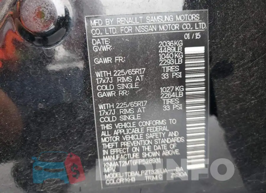 KNMAT2MT6FP528931 Photo# 12