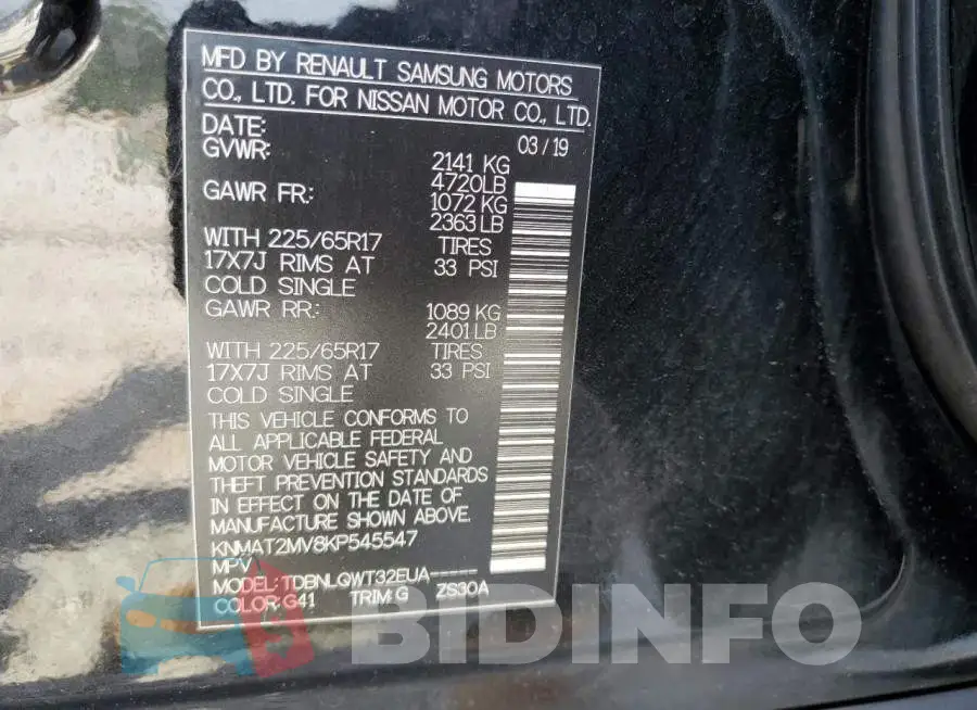 KNMAT2MV8KP545547 Photo# 12