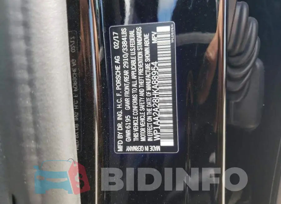 WP1AA2A28HKA88954 Photo# 13