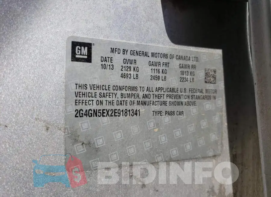 2G4GN5EX2E9181341 Photo# 13