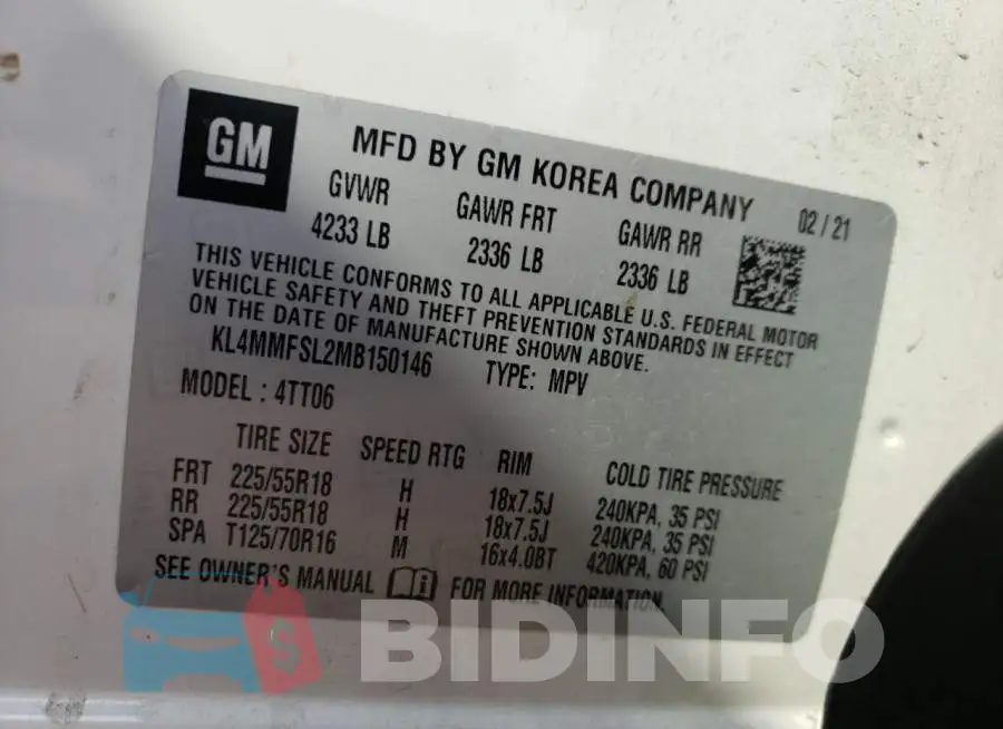 KL4MMFSL2MB150146 Photo# 13