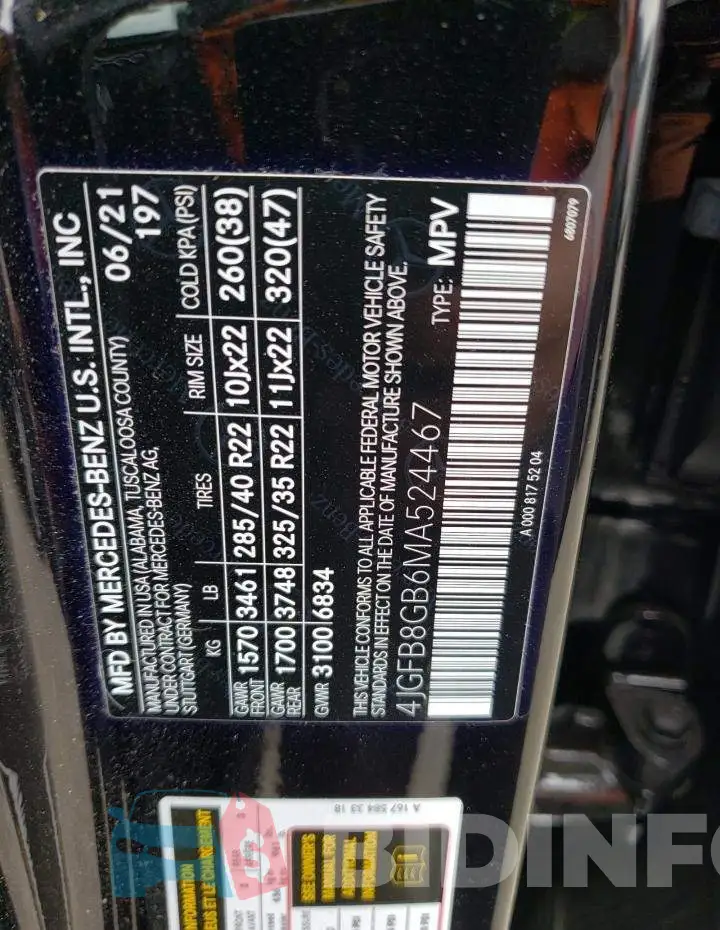 4JGFB8GB6MA524467 Photo# 13