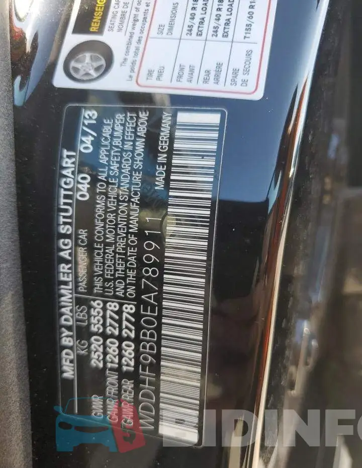 WDDHF9BB0EA789911 Photo# 12