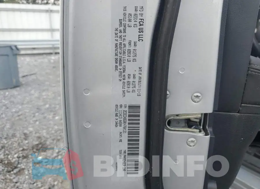2C3CDXBG8KH760121 Photo# 12