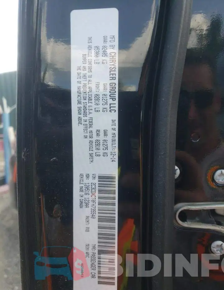 2C3CDXCT0FH735540 Photo# 12