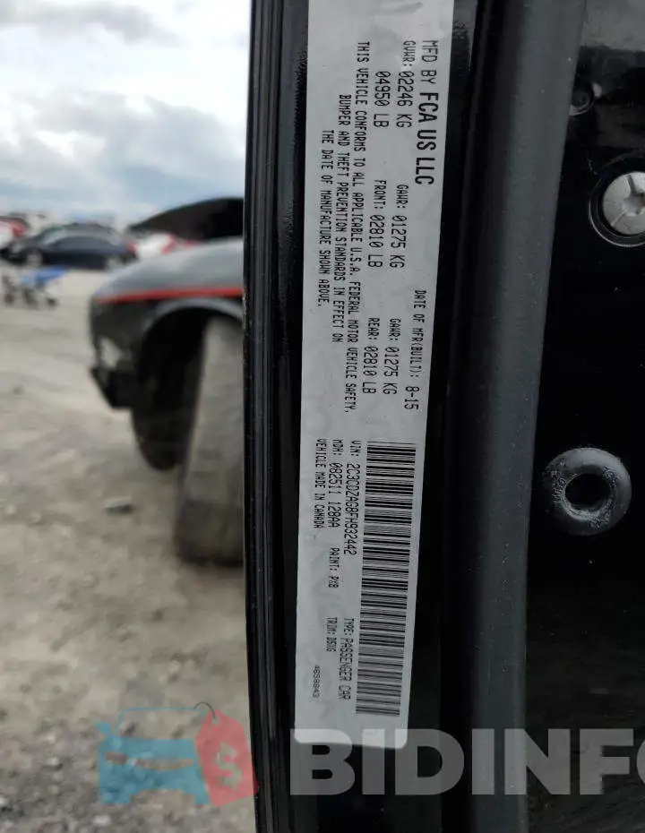 2C3CDZAG8FH932442 Photo# 12
