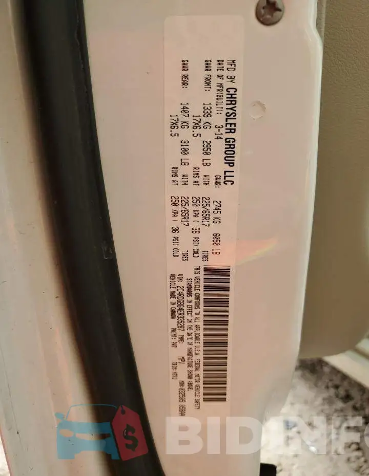 2C4RDGBG4ER335287 Photo# 13