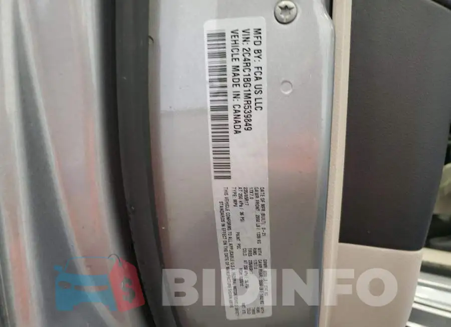 2C4RC1BG1MR539849 Photo# 14