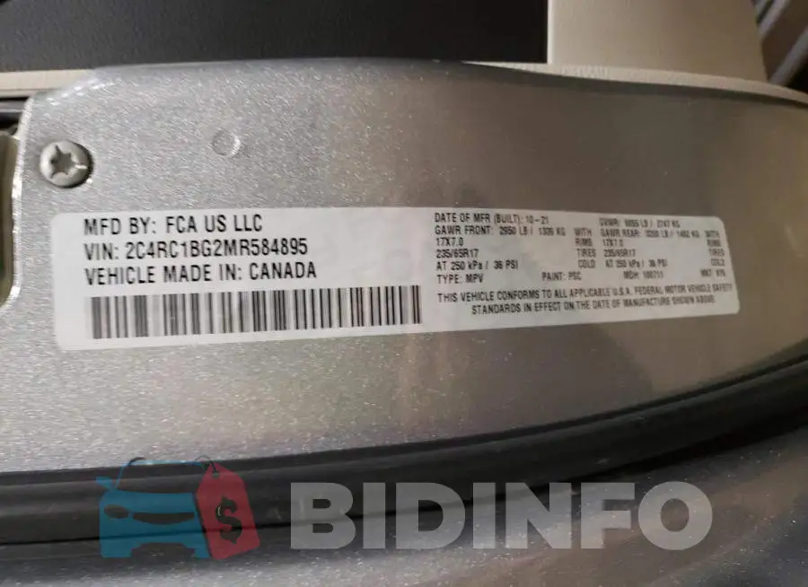 2C4RC1BG2MR584895 Photo# 13