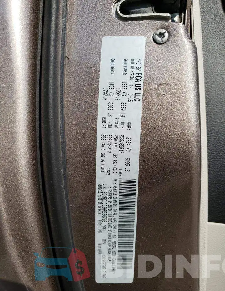 2C4RC1DG8HR550706 Photo# 14