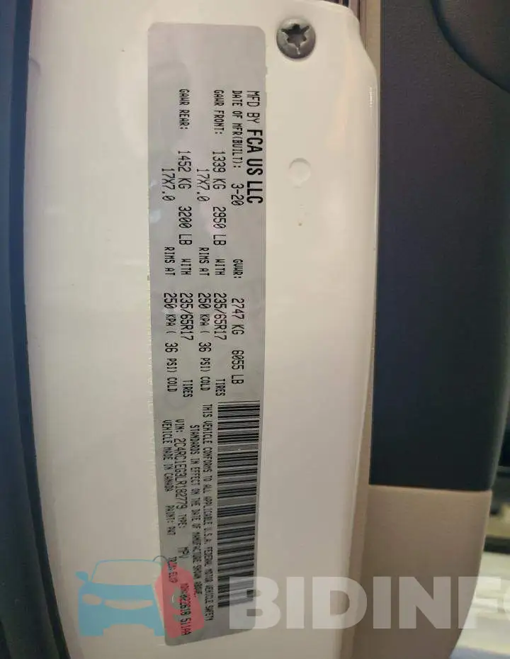 2C4RC1EG3LR182779 Photo# 13