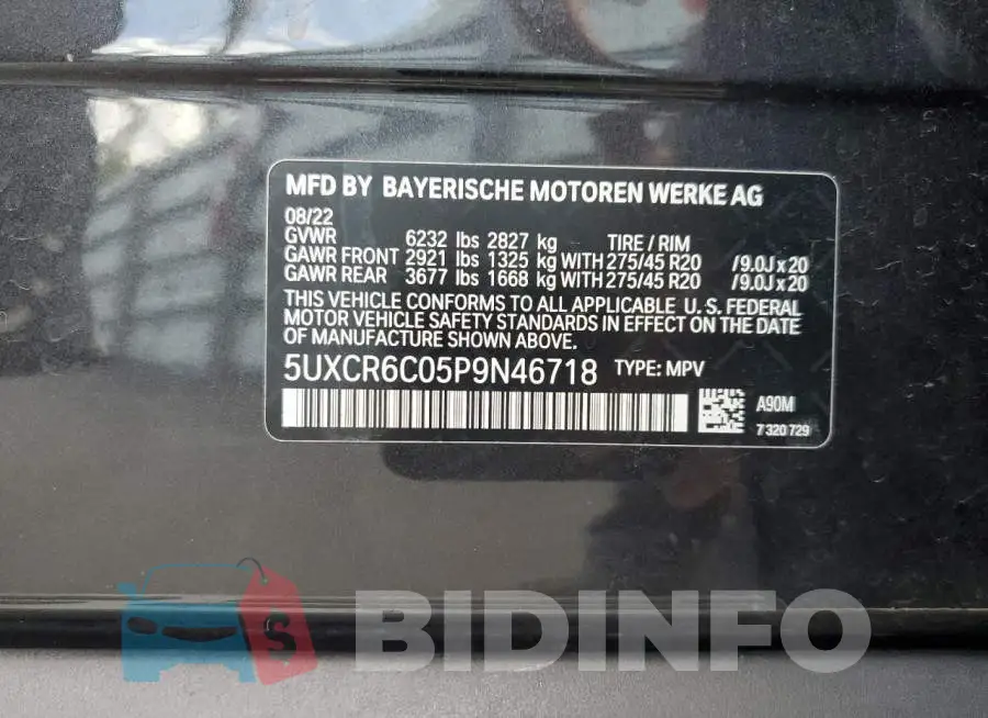 5UXCR6C05P9N46718 Photo# 13